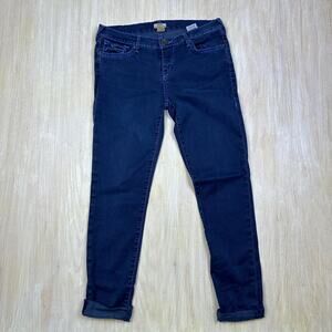 True Religion Casey Low Rise Super Skinny Dark Wash Flap Pocket Denim Jeans 29